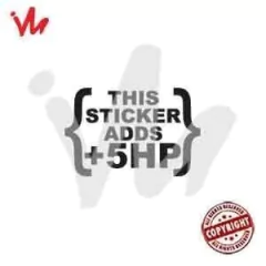 Adesivo This Sticker Adds + 5hp - comprar online
