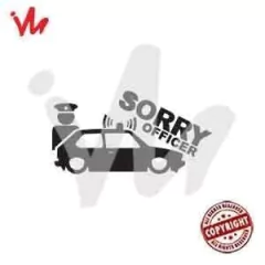 Adesivo Sorry Officer