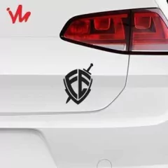 Adesivo Escudo da Fé na internet