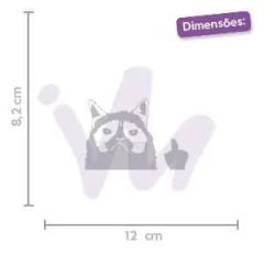 Adesivo Grumpy Cat Dedo do Meio - comprar online