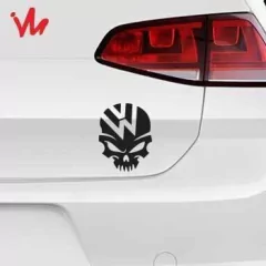 Adesivo Vw Caveira Volkswagen - Imperial Palace