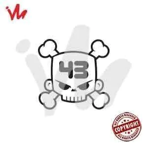 Adesivo Ken Block Caveira