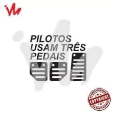 Adesivo Pilotos Usam Três Pedais