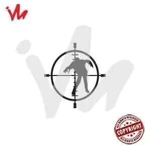 Adesivo Zumbi Sniper