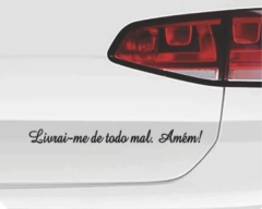 Adesivo Livrai-me De Todo Mal Amém! 50cm na internet