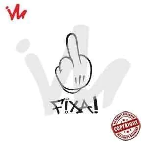 Adesivo Mãozinha Dedo do Meio Fixa