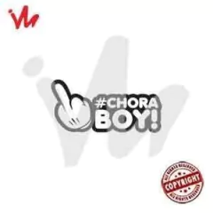 Adesivo Mãozinha Dedo do Meio Chora Boy
