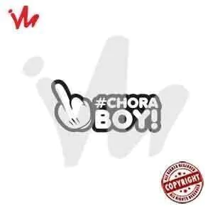 Adesivo Mãozinha Dedo do Meio Chora Boy