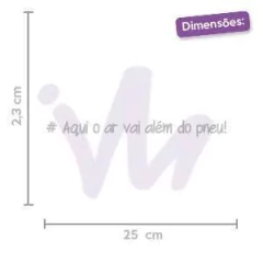 Adesivo Aqui o Ar Vai Além do Pneu! na internet