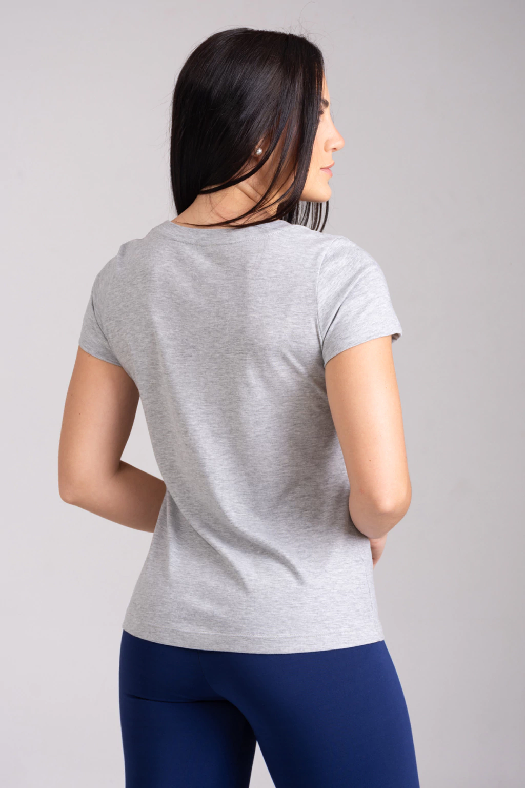 Remera Roberta Gris Melange