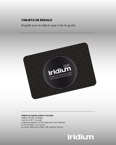 Tarjeta de Regalo 005 - iridiumwear