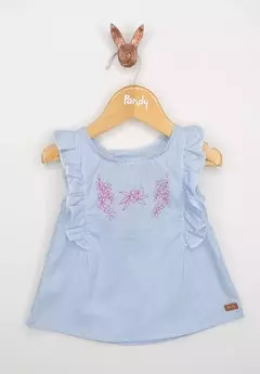 Vestido beba poplin rayado - Cod. 21772