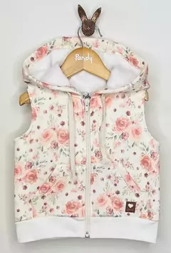 Chaleco nena frisa floreado - Cod. 24216