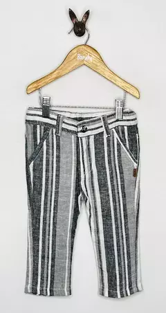 Bermuda bebe lino rayado - Cod. 19520