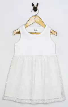 SEGUNDA Vestido nena encaje algodon - Cod. Segunda en internet