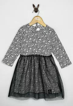 Vestido nena beba modal y tul - Cod. 25028 - tienda online