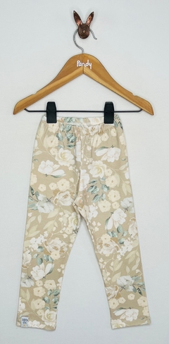 Calza nena lycra estampada flores - Cod. 001
