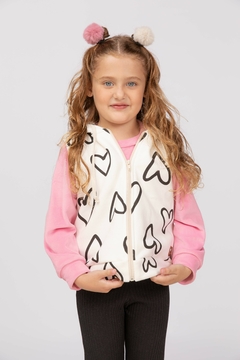 Chaleco nena frisa corzones - Cod. 25233 - comprar online