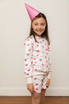 Buzo nena rustico frutillas - Cod. 24716