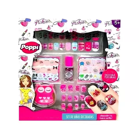 Set de uñas decoradas poppi - comprar online