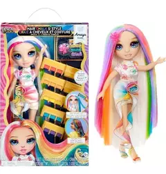Muñeca Rainbow Amaya Raine con tiza pinta pelo