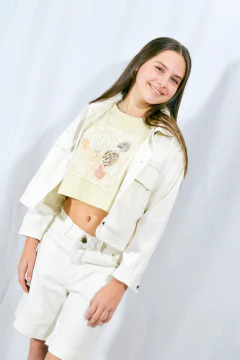 Casaca cargo gab con tachas en internet