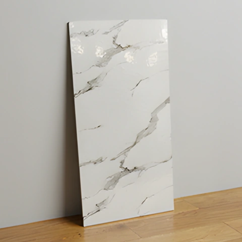 Placa adesiva Parede Revestimento 3d Marmore Branca 30x60cm