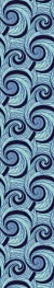 Imagem do Papel De Parede Adesivo Lavável Loop Azul 3m
