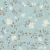 Papel De Parede Adesivo Lavável Flores Com Fundo Verde 3m