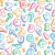 Papel de Parede Adesivo Lavável Letras Coloridas