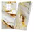 Placa adesiva Parede Revestimento 3d Marmore Branca com Dourado30x60cm - loja online