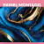 Imagem do Papel de Parede Painel 3D Marmore Azul com Dourado