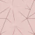 Papel De Parede Geométrico Rosê Fio Rosê Auto Colante 3m