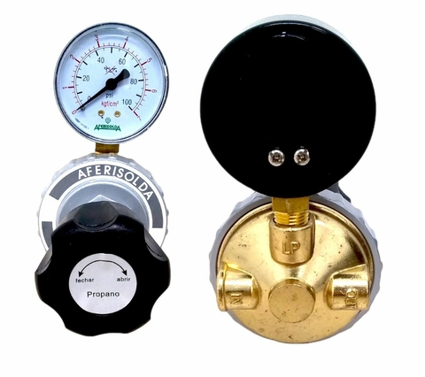04450 - REGULADOR GAS GLP/GN AFERISOLDA C/MANOMETRO