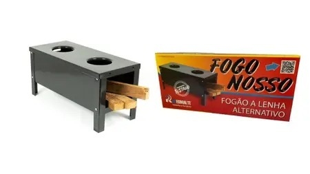 226601 FOGAO A LENHA PORTATIL C 50CMXL 21CMX ALT 24CM RIC