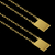 Escapulário elo cadeado fino com pingente personalizável banhado à ouro 18K, da marca Dezoitok Joias.