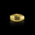 Anel redondo personalizável banhado à ouro 18K, da marca Dezoitok Joias.