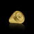 ANEL MEDUSA DETALHADO BANHADO A OURO 18K DA MARCA DEZOITOK JOIAS