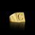 ANEL LETRA C BANHADO A OURO 18K DA MARCA DEZOITOK JOIAS