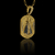 Pingente Nossa Senhora mão de Deus 3D cravejado banhado à ouro 18k, da marca Dezoitok Joias.