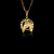 Colar Corrente Piastrini com pingente de ferradura pequeno, banhado a ouro 18K.

Vendido e entregue por Dezoitok Joias