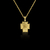 Corrente Elo Português (1,5mm) + Pingente Cruz Face de Cristo - Banhado a Ouro 18K - Joias banhadas a ouro 18K | Dezoitok Joias