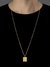 Corrente veneziana banhada a ouro 18K com pingente quadrado personalizável. 

Vendido e entregue por Dezoitok Joias