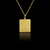 Corrente veneziana banhada a ouro 18K com pingente quadrado personalizável. 

Vendido e entregue por Dezoitok Joias