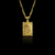 PINGENTE PLAQUINHA JESUS 2 3D LAPIDADA BANHADO A OURO 18K DA MARCA DEZOITOK JOIAS