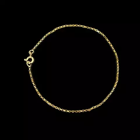 Pulseira Elo Chapado (2mm) - 19cm ou 21cm - Banhado a Ouro 18K