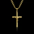 PINGENTE JESUS NA CRUZ 4D BANHADO A OURO 18K DA MARCA DEZOITOK JOIAS