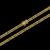 Corrente grumet dupla com fecho especial Nossa Senhora banhada à ouro 18k, da marca Dezoitok Joias.
