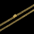 Corrente grumet banhada à ouro 18k, da marca Dezoitok Joias.