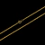 Corrente piastrini banhada à ouro 18k, da marca Dezoitok Joias.